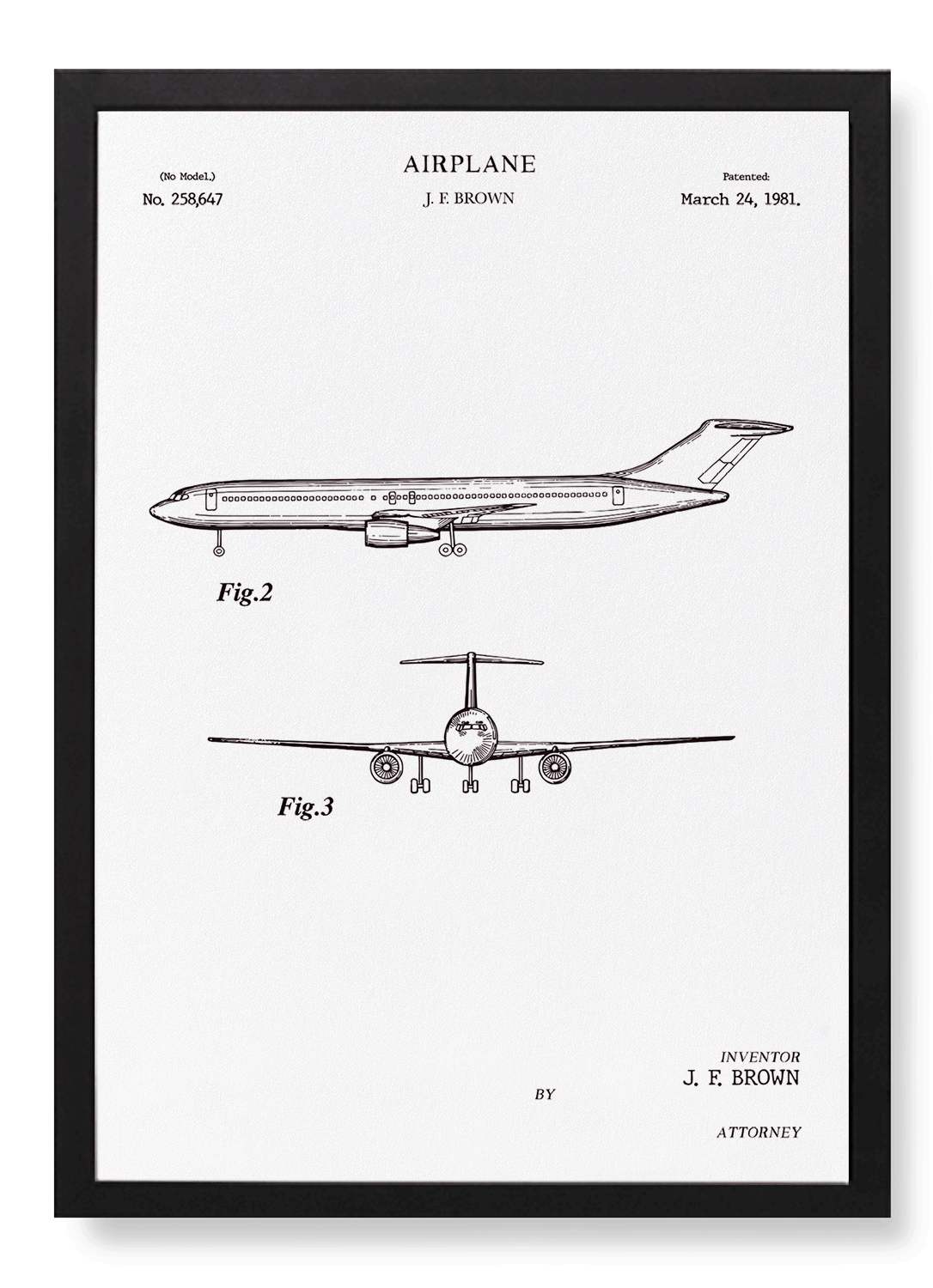 PATENT OF AIRPLANE (1981)