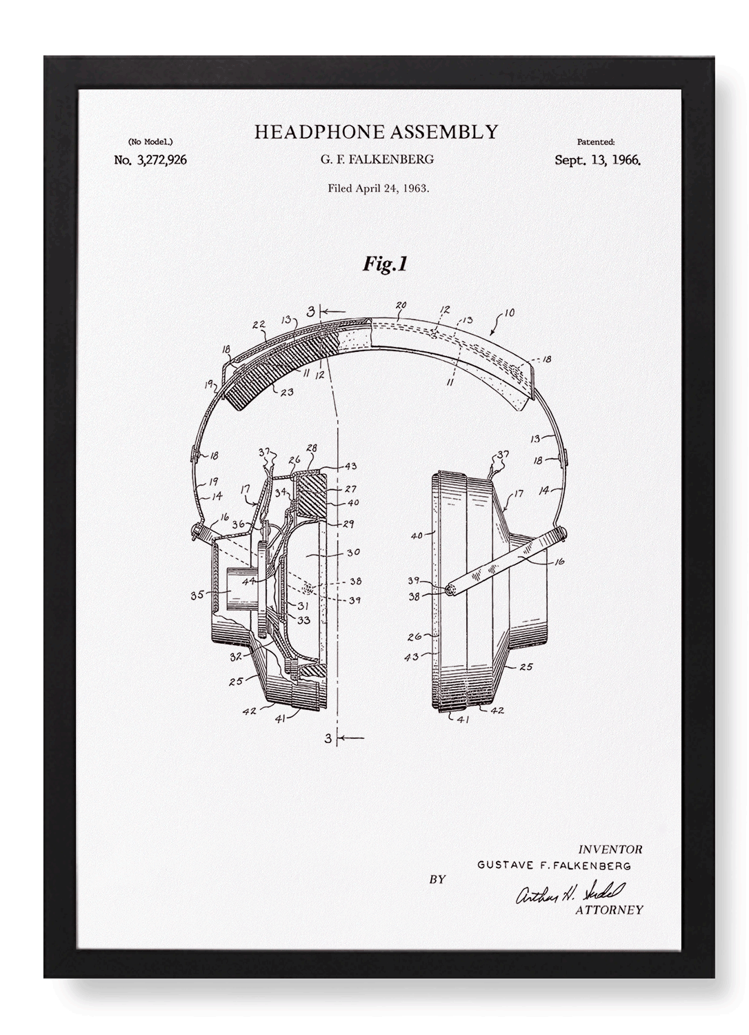 PATENT OF HEADPHONE (1966)