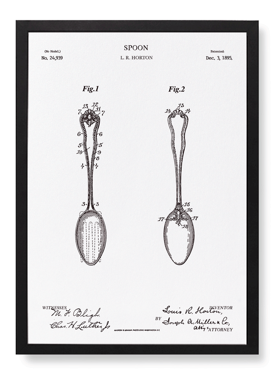 PATENT OF SPOON (1895)