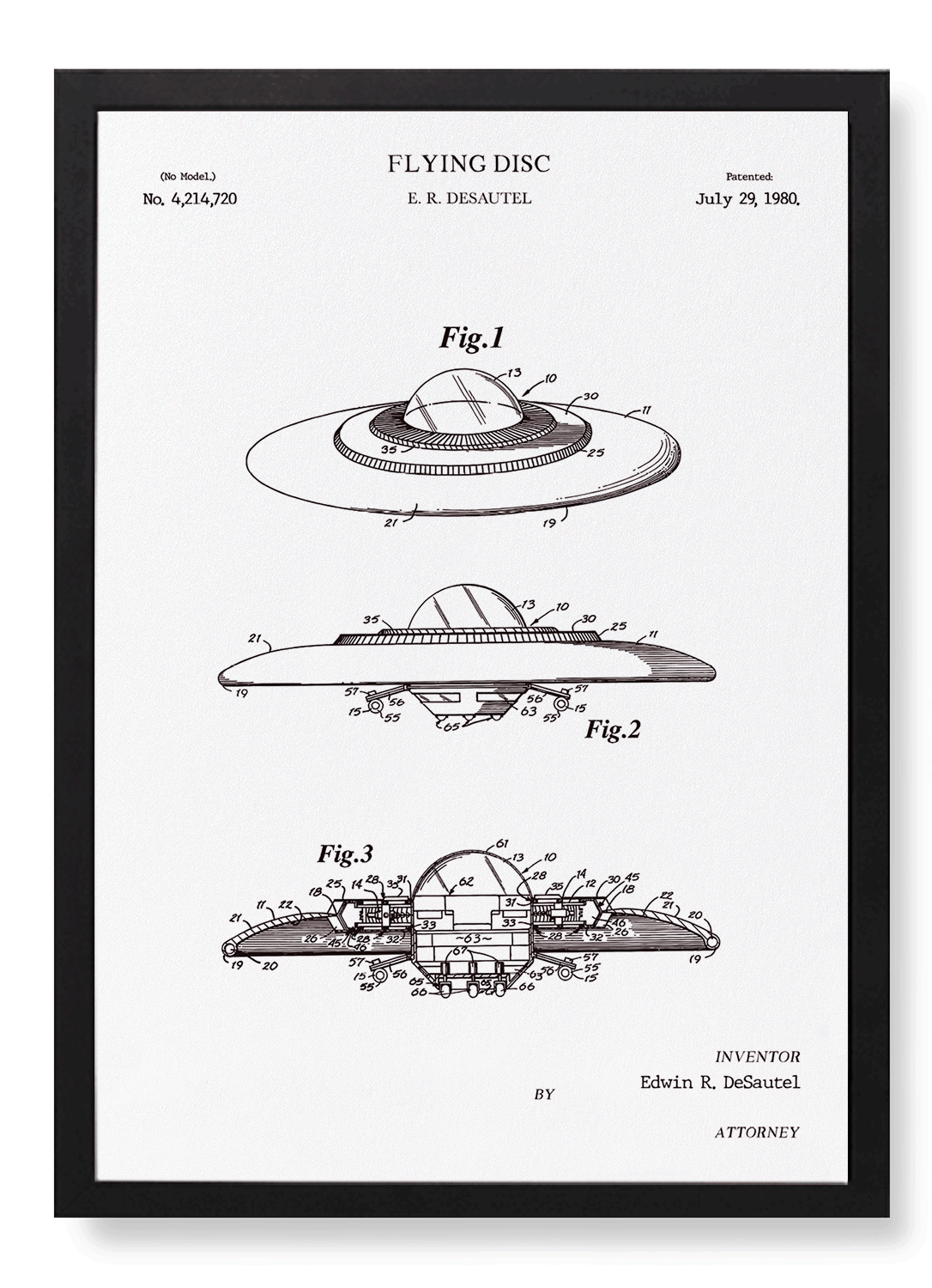 PATENT OF FLYING DISC (1980)