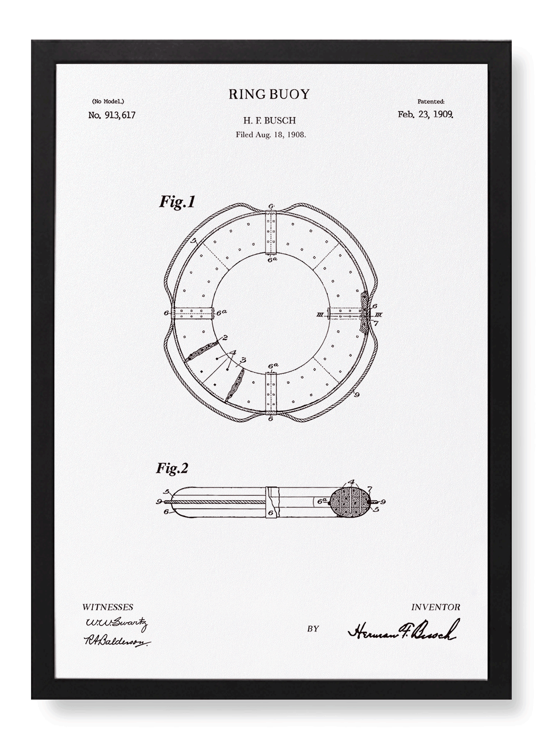 PATENT OF RING BUOY (1909)